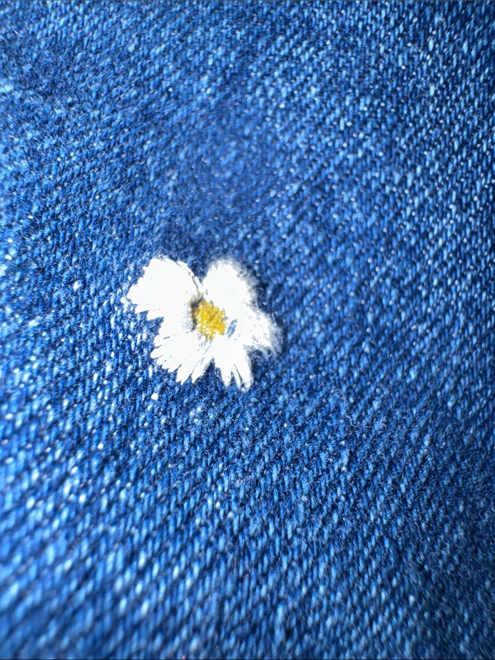 jumping beans Navy Blue Jeans with White Daisy Details - Picture 6 of 6
